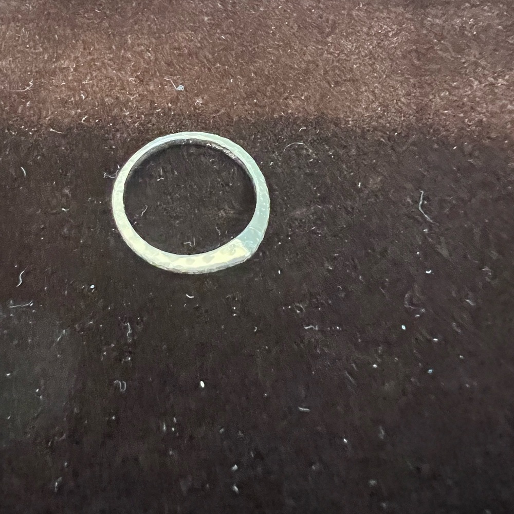 14k Solid Gold Chevron Stack Ring - image 5